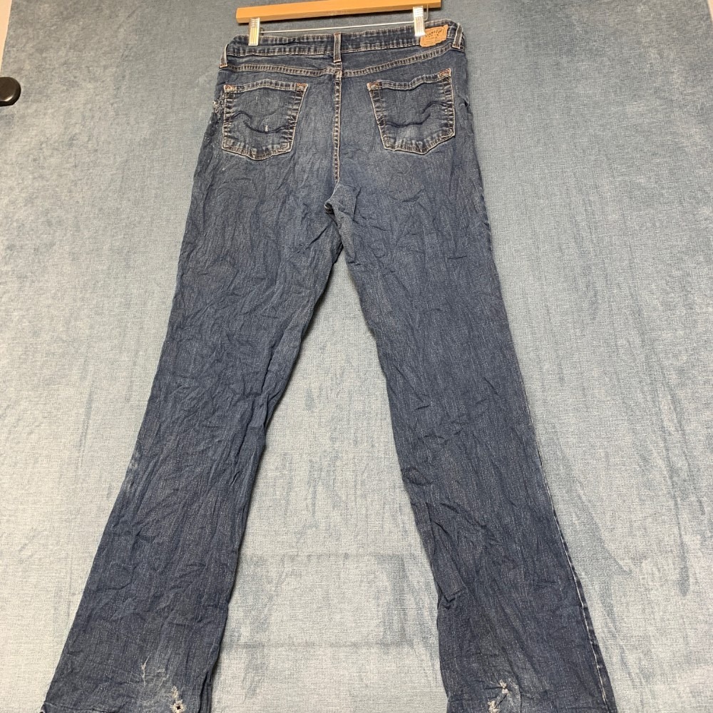 Levi's Bootcut Jeans Womens 16 Long Blue Denim Medium Wash Stretch 5-Pockets